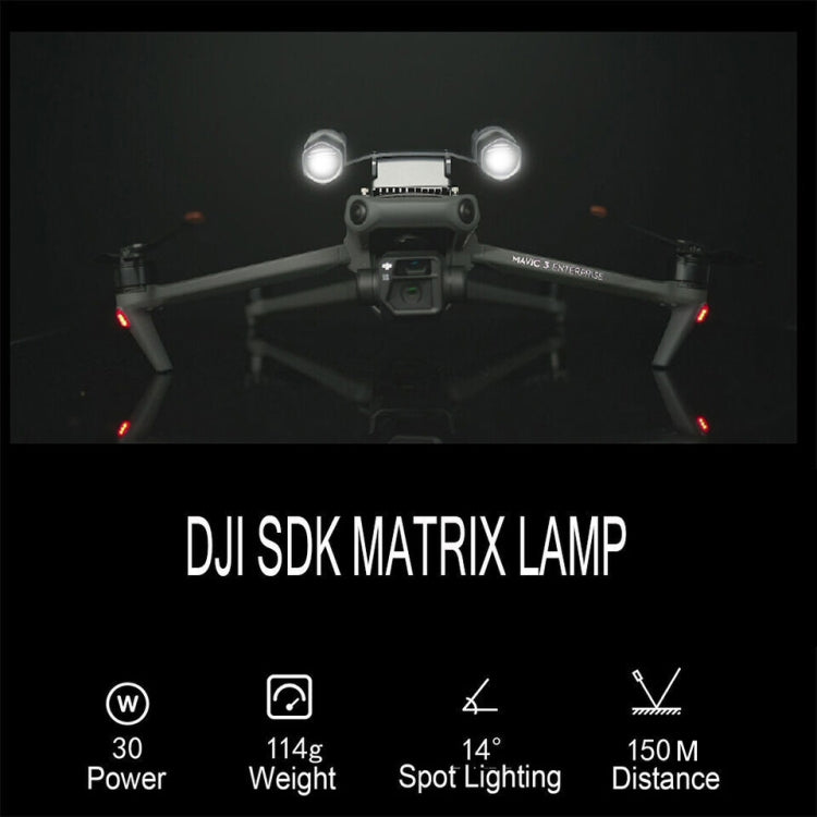 JZ T30 For DJI Mavic 3E / 3T 30W Matrix Lamp Spotlight JZ T30 For DJI Mavic 3E / 3T 30W Matrix Lamp Spotlight